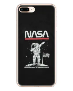 Чохол для iPhone 8 Plus з картинкою «NASA — крокуємо по Місяцю»
