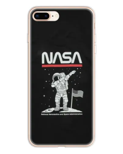 Чохол для iPhone 8 Plus з картинкою «NASA — крокуємо по Місяцю» Чохол для iPhone 8 Plus з картинкою «NASA — крокуємо по Місяцю»