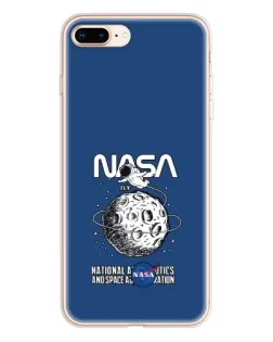 Чохол для iPhone 8 Plus з картинкою «NASA — місячна місія»