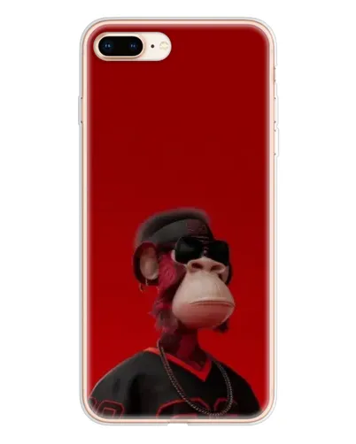 Чохол для iPhone 8 Plus з картинкою «Bored Ape в червоному» Чохол для iPhone 8 Plus з картинкою «Bored Ape в червоному»