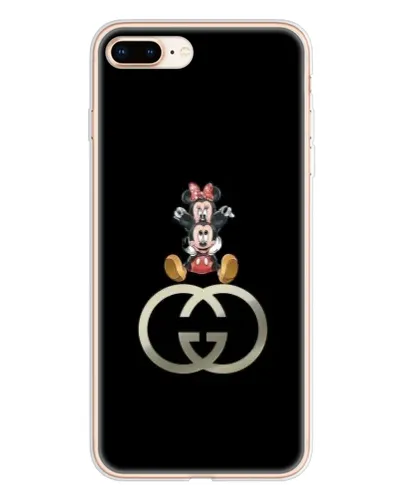 Чохол для iPhone 8 Plus з картинкою «Мінні Маус на лого»