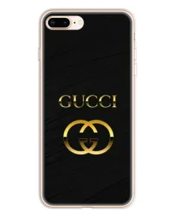 Чохол для iPhone 8 Plus з картинкою «Золотий логотип Gucci»