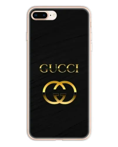 Чохол для iPhone 8 Plus з картинкою «Золотий логотип Gucci»
