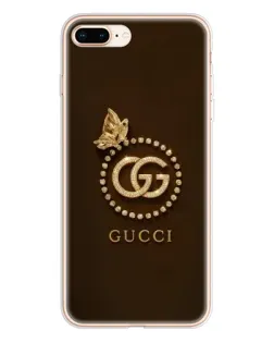 Чохол для iPhone 8 Plus з картинкою «Gucci — золотий метелик»
