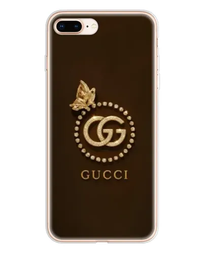 Чохол для iPhone 8 Plus з картинкою «Gucci — золотий метелик»