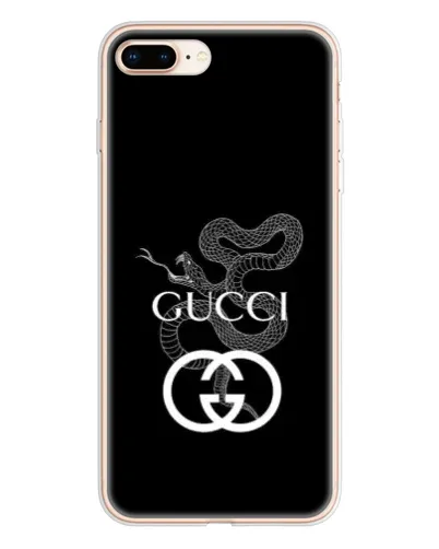 Чохол для iPhone 8 Plus з картинкою «Gucci — срібна змія»