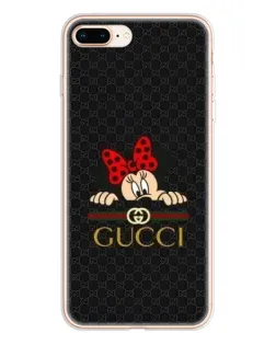 Чохол для iPhone 8 Plus з картинкою «Мінні Маус Gucci — чорний»
