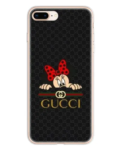 Чохол для iPhone 8 Plus з картинкою «Мінні Маус Gucci — чорний»