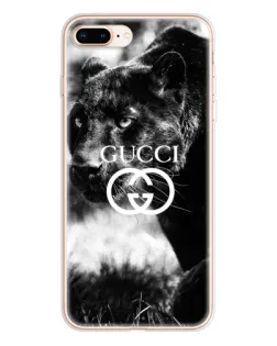 Чехол для iPhone 8 Plus с картинкой «Gucci — дикая природа»