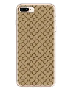 Чехол для iPhone 8 Plus с картинкой «Gucci — классический беж»
