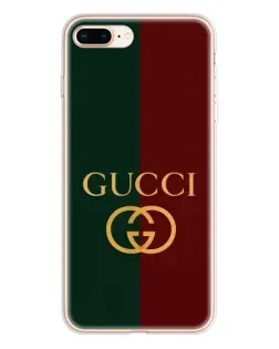 Чехол для iPhone 8 Plus с картинкой «Gucci — темно-зеленый градиент»