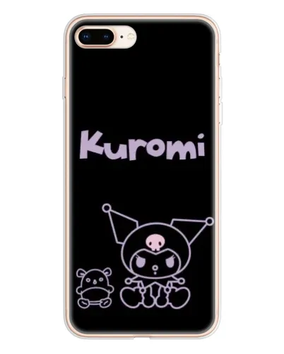 Чохол для iPhone 8 Plus з картинкою «Kuromi — чорний мінімалізм» Чохол для iPhone 8 Plus з картинкою «Kuromi — чорний мінімалізм»