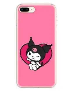 Чохол для iPhone 8 Plus з картинкою «Kuromi — любов у серці»