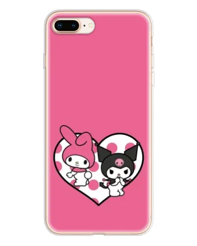 Чохол для iPhone 8 Plus з картинкою «Kuromi та My Melody» Чохол для iPhone 8 Plus з картинкою «Kuromi та My Melody»