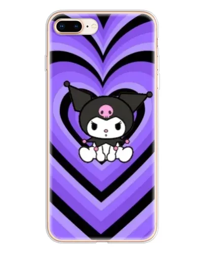 Чохол для iPhone 8 Plus з картинкою «Kuromi та фіолетові серця» Чохол для iPhone 8 Plus з картинкою «Kuromi та фіолетові серця»