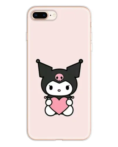 Чохол для iPhone 8 Plus з картинкою «Kuromi та серце» Чохол для iPhone 8 Plus з картинкою «Kuromi та серце»