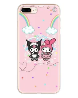 Чохол для iPhone 8 Plus з картинкою «My Melody та Kuromi»