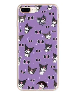 Чохол для iPhone 8 Plus з картинкою «Kuromi — патерн»