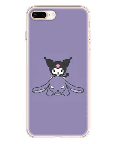 Чохол для iPhone 8 Plus з картинкою «Kuromi на ліловому фоні» Чохол для iPhone 8 Plus з картинкою «Kuromi на ліловому фоні»