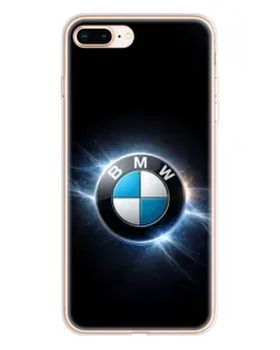 Чохол для iPhone 8 Plus з картинкою «BMW — неонове сяйво»