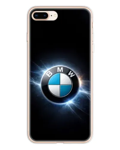 Чохол для iPhone 8 Plus з картинкою «BMW — неонове сяйво»