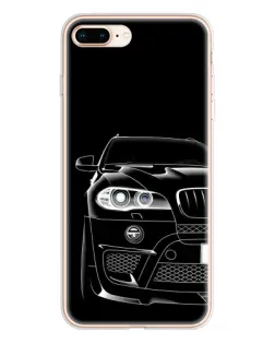 Чохол для iPhone 8 Plus з картинкою «Темний силует BMW»