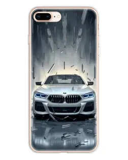 Чохол для iPhone 8 Plus з картинкою «BMW у світлі фар»