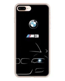 Чохол для iPhone 8 Plus з картинкою «Мінімалістичний принт BMW M3»