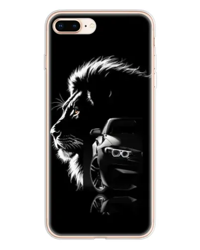 Чохол для iPhone 8 Plus з картинкою «BMW та лев»