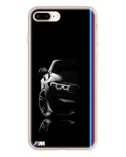 Чохол для iPhone 8 Plus з картинкою «Силует BMW в темряві»