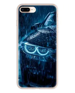 Чехол для iPhone 8 Plus с картинкой «BMW под дождем»
