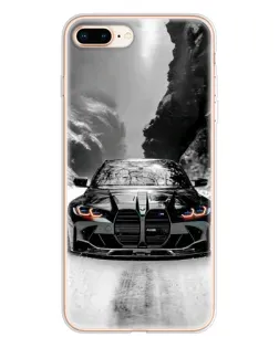 Чехол для iPhone 8 Plus с картинкой «BMW — акварельный дрифт»