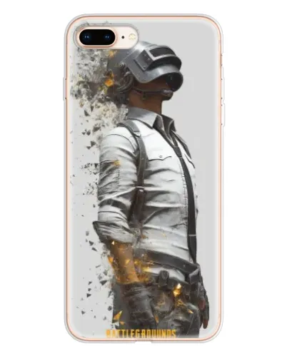 Чохол для iPhone 8 Plus з картинкою «PUBG — боєць у пилу»
