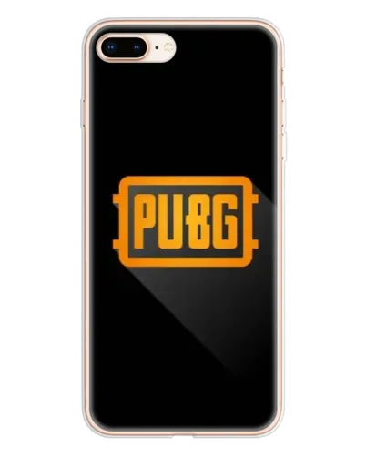 Чохол для iPhone 8 Plus з картинкою «PUBG — рамка лого»