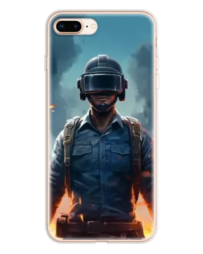 Чохол для iPhone 8 Plus з картинкою «PUBG — реалістичний герой»