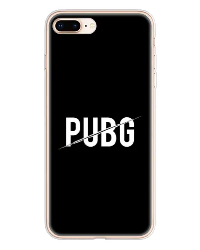 Чохол для iPhone 8 Plus з картинкою «PUBG — білий логотип»