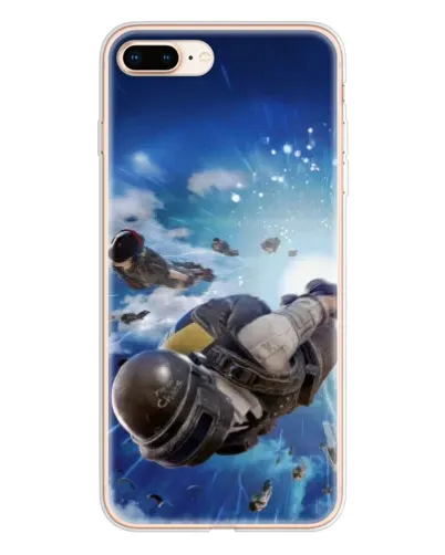 Чохол для iPhone 8 Plus з картинкою «Десант PUBG — стрибок»