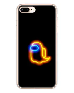 Чохол для iPhone 8 Plus з картинкою «Among Us неонове сяйво»