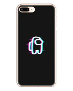 Чохол для iPhone 8 Plus з картинкою «Among Us неон»