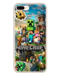 Чохол для iPhone 8 Plus з картинкою «Замок Minecraft»
