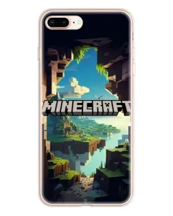 Чохол для iPhone 8 Plus з картинкою «Печера Майнкрафт»