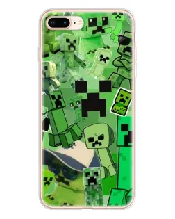Чохол для iPhone 8 Plus з картинкою «Кріпери Minecraft»
