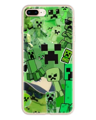 Чохол для iPhone 8 Plus з картинкою «Кріпери Minecraft»