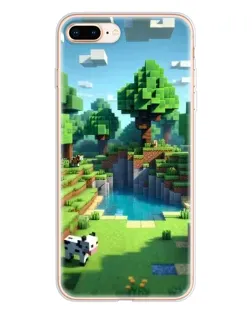 Чохол для iPhone 8 Plus з картинкою «Minecraft літній день»
