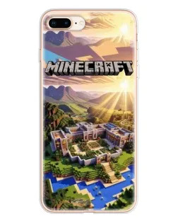 Чохол для iPhone 8 Plus з картинкою «Minecraft панорама»