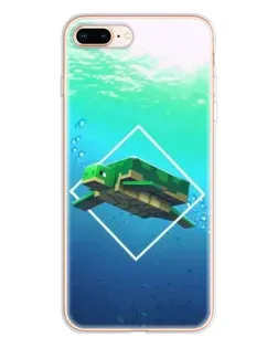 Чохол для iPhone 8 Plus з картинкою «Черепаха Minecraft»