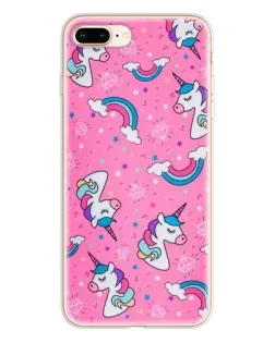 Чохол для iPhone 8 Plus з картинкою «Unicorn паттерн рожевий» Чохол для iPhone 8 Plus з картинкою «Unicorn паттерн рожевий»
