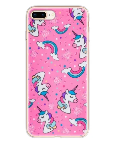 Чохол для iPhone 8 Plus з картинкою «Unicorn паттерн рожевий» Чохол для iPhone 8 Plus з картинкою «Unicorn паттерн рожевий»