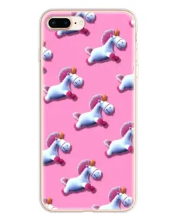 Чохол для iPhone 8 Plus з картинкою «Єдинороги на рожевому» Чохол для iPhone 8 Plus з картинкою «Єдинороги на рожевому»