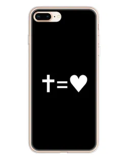 Чохол для iPhone 8 Plus з картинкою «Хрест та Серце»